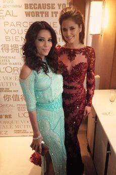 Eva Longoria tweets picture with Cheryl Cole at Cannes
