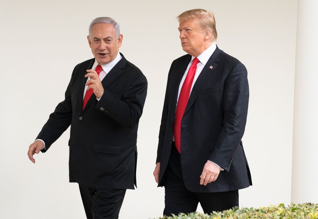 Benjamin Netanyahu and Donald Trump