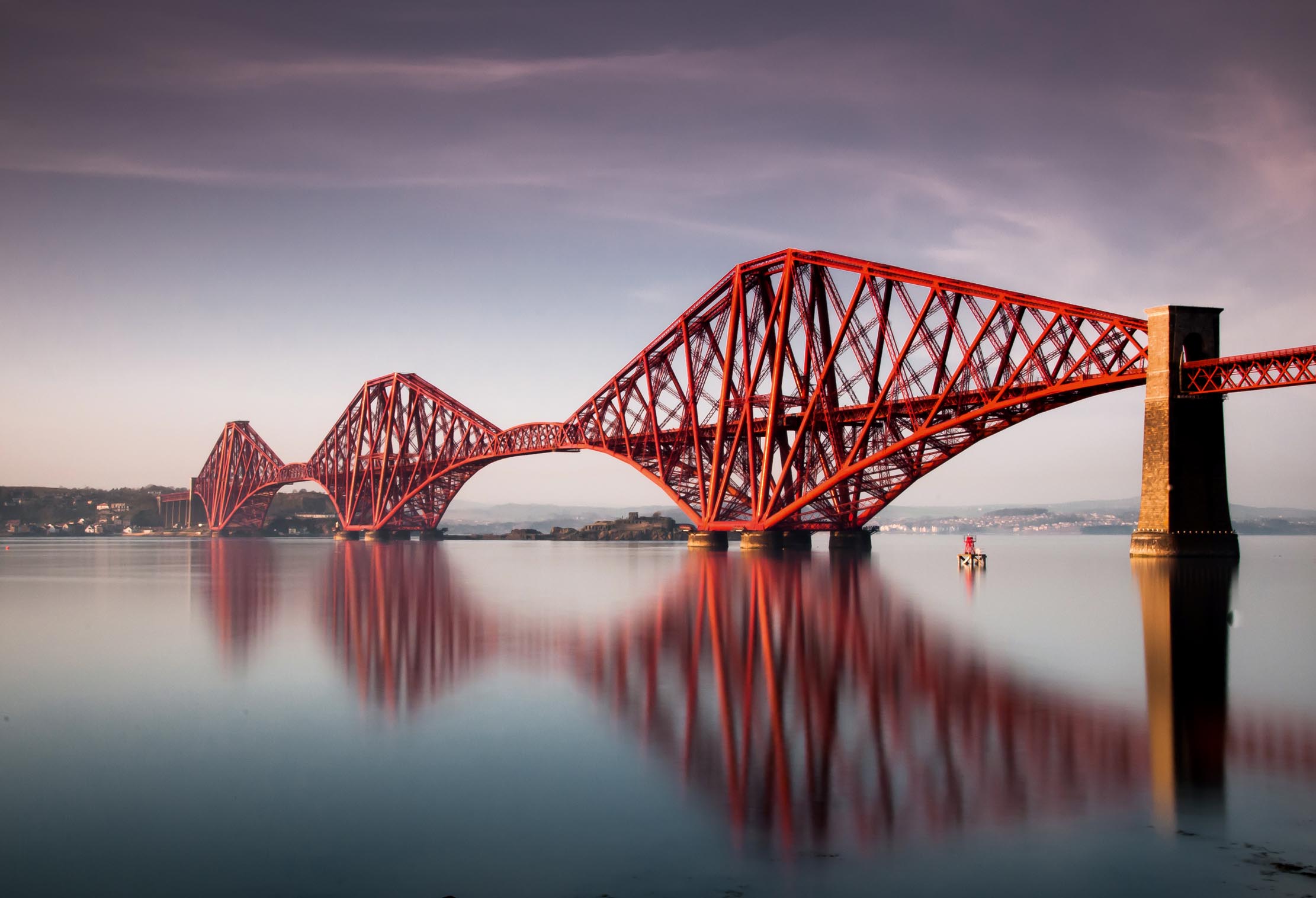 The Forth Bridge, one of the great masterpieces of Victorian engineering.