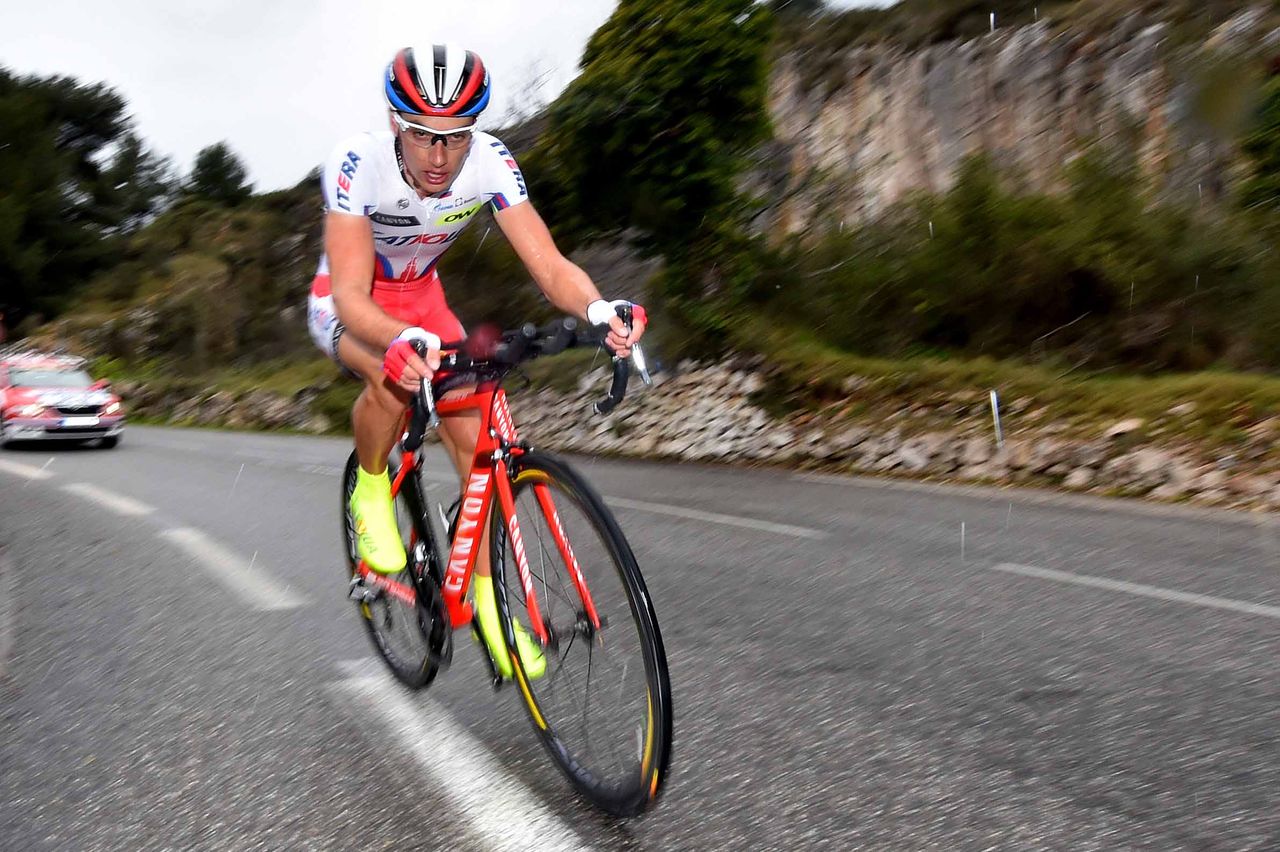 Simon Spilak (Katusha) put in a great effort