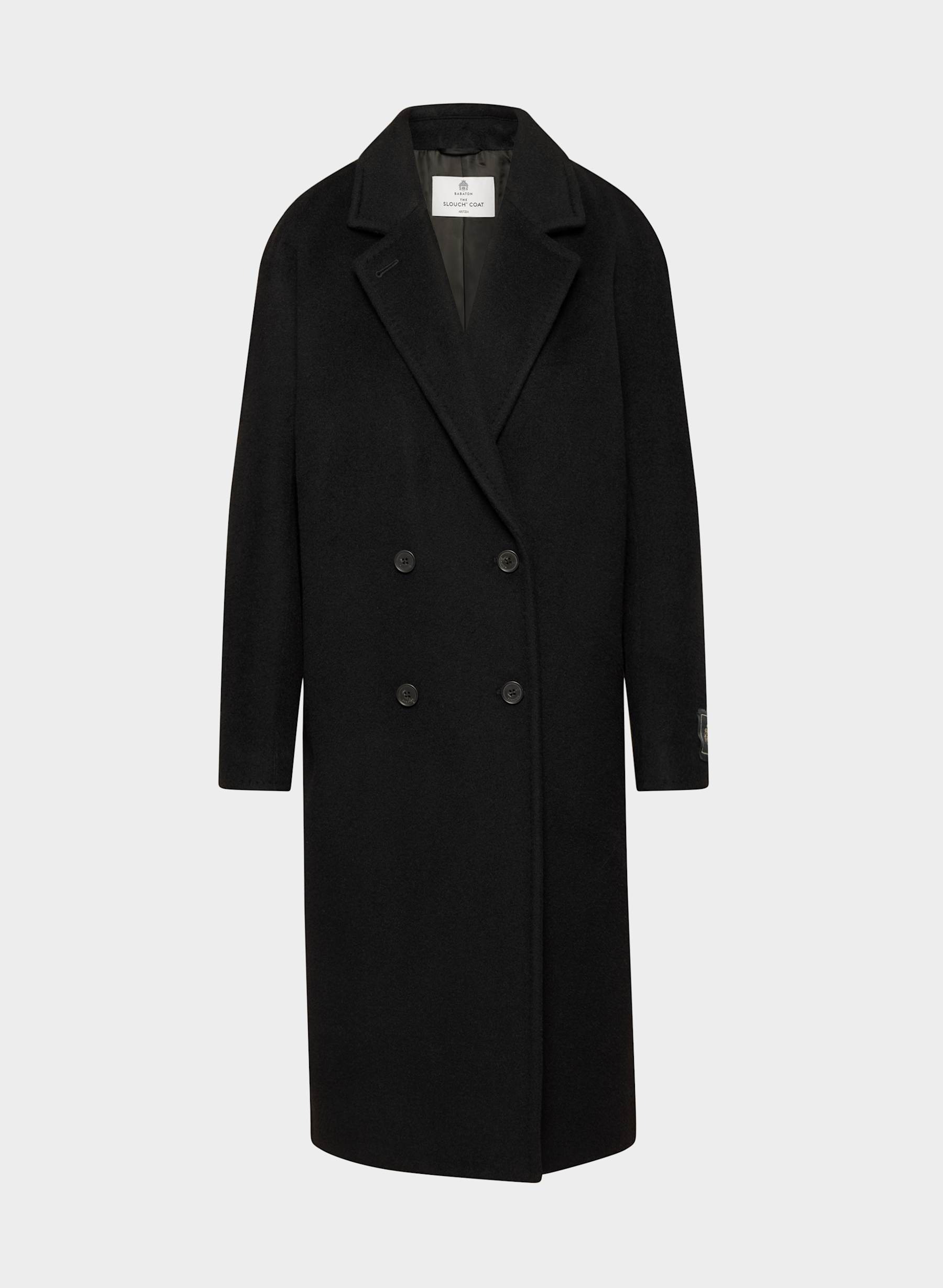 Aritzia, Babaton The Slouch Coat in (Re)Camel Wool in Black