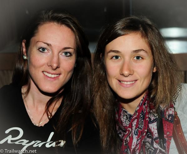 Gabby Day (L) and Julie Krasniak at the autograph signing session on Friday night