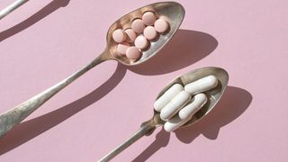 medication on spoons