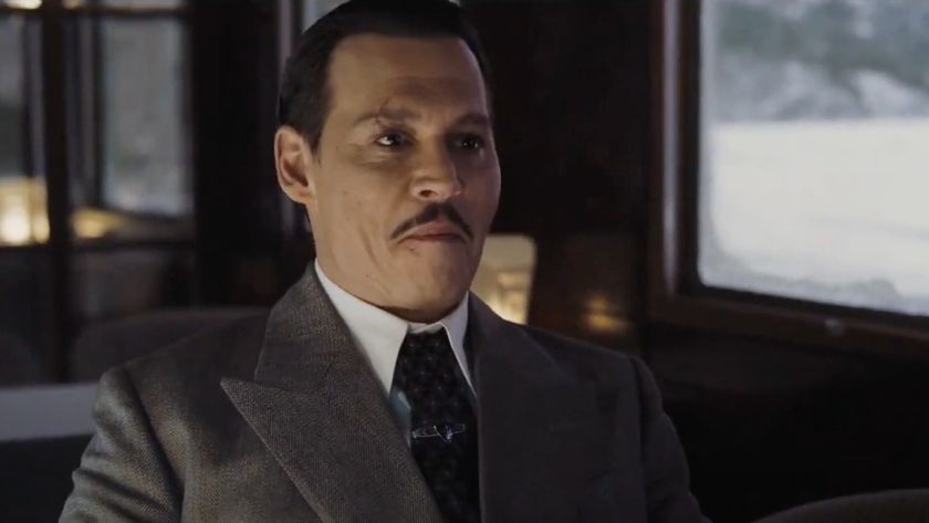 John Cassetti (Johnny Depp) speaks in Murder on the Orient Express