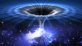 If wormholes exist, scientists may one day spot black holes falling into them, a new study suggests. 