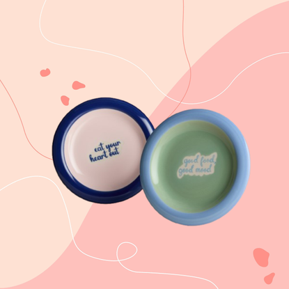 M&S slogan bubble plate