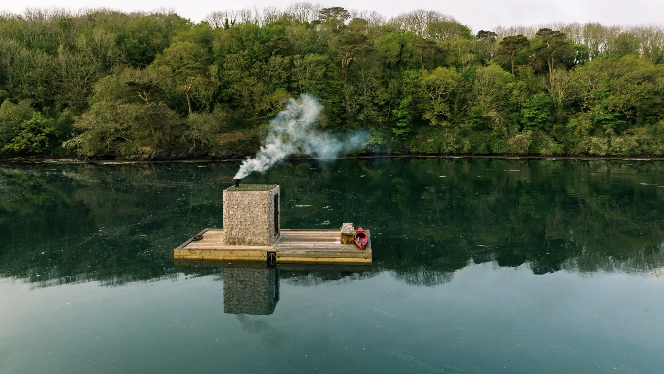 floating wild sauna