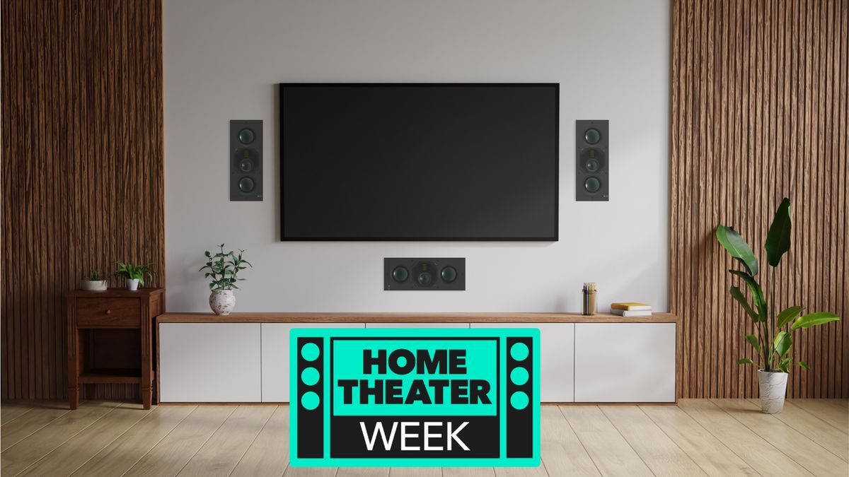 Monitor Audio in wall speakers in living room space with TV