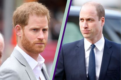 Prince Harry's 'heartbreaking' two-word message to Prince William, seen here side-by-side 