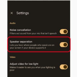 Speaker Separation for Google Meet