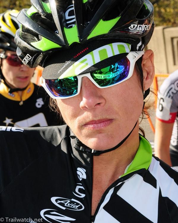 Nicole Duke (Cannondale-Cyclocrossworld.com) making her best effort to look like a tough girl