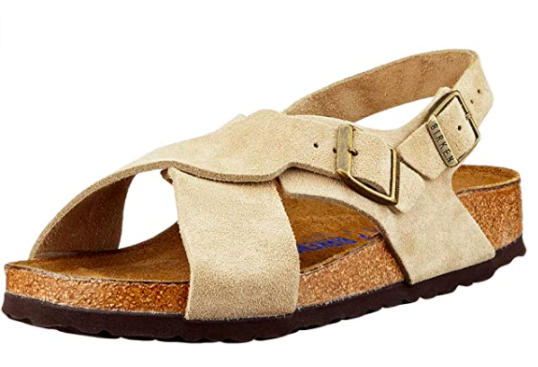 Birkenstock Women's Sandales Tulum SFB Cuir Suede Taupe
