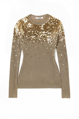 Gold Sequin Sweater