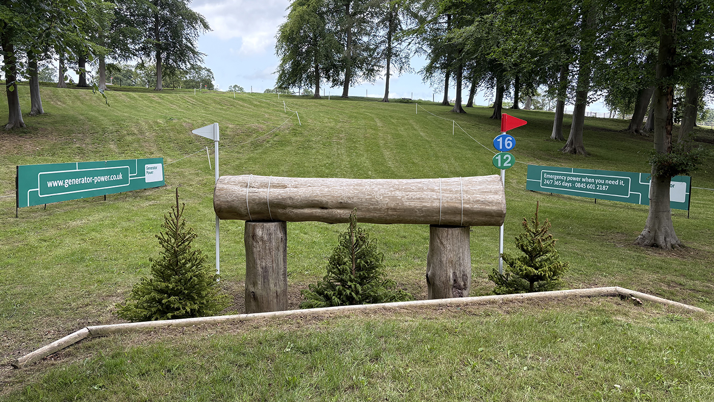 Bramham Horse Trials cross-country course 2025: fence 16