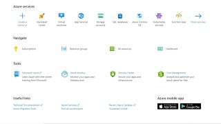 The Microsoft Azure user portal