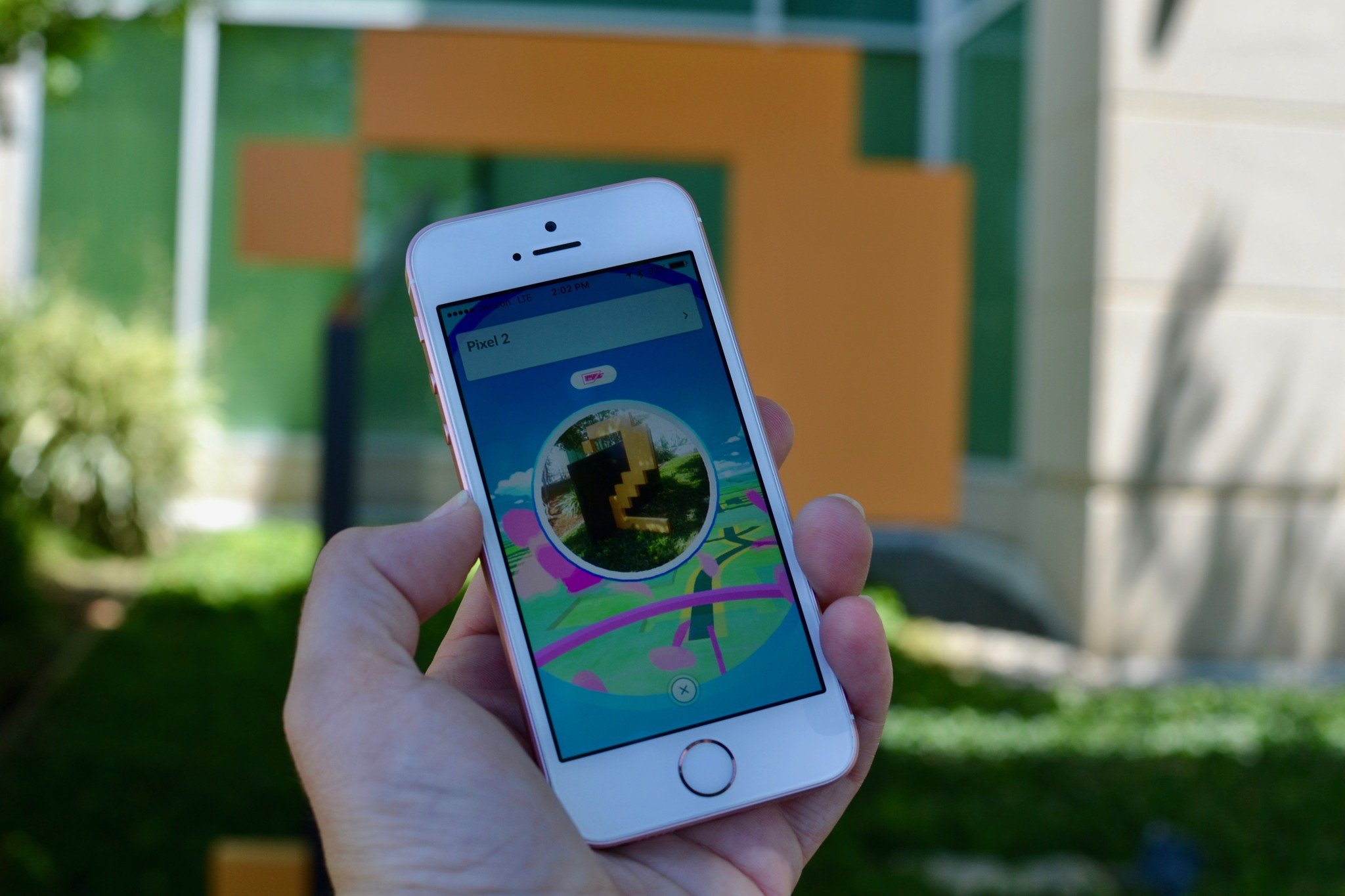 Playing Pokemon Go at Apple headquarters