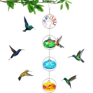 Wind Chimes Hummingbird Feeder