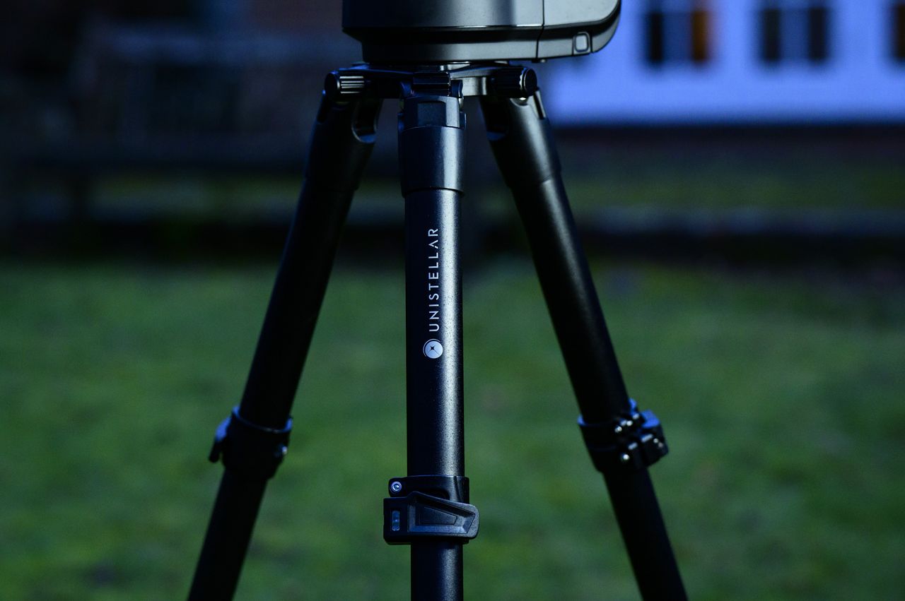 The tripod legs of the Unistellar Odyssey Pro