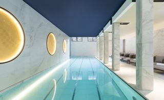 Lutetia hotel indoor swimming pool, Paris, France