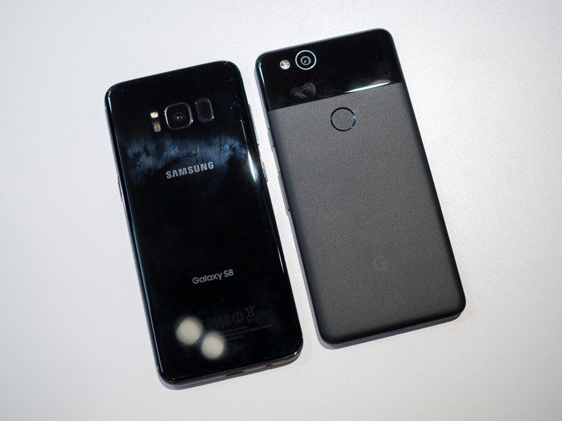 Google Pixel 2 and Galaxy S8