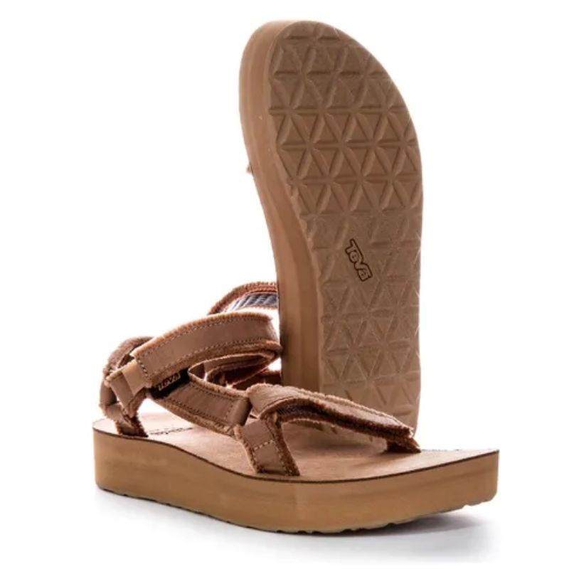 Helen Skelton's brown chunky Teva Midform Univ Ca Canvas Sandals