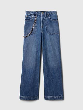 Gap × Cult Gaia High Rise Stride Chain Jeans