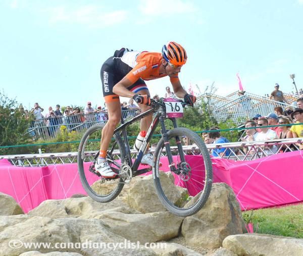 Rudi van Houts (Netherlands) looking good during the men's Olympic XC race