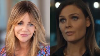 Kaitlin Olson as Morgan and Emily Deschanel as Bennan.