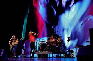 Red Hot Chili Peppers onstage in Poland