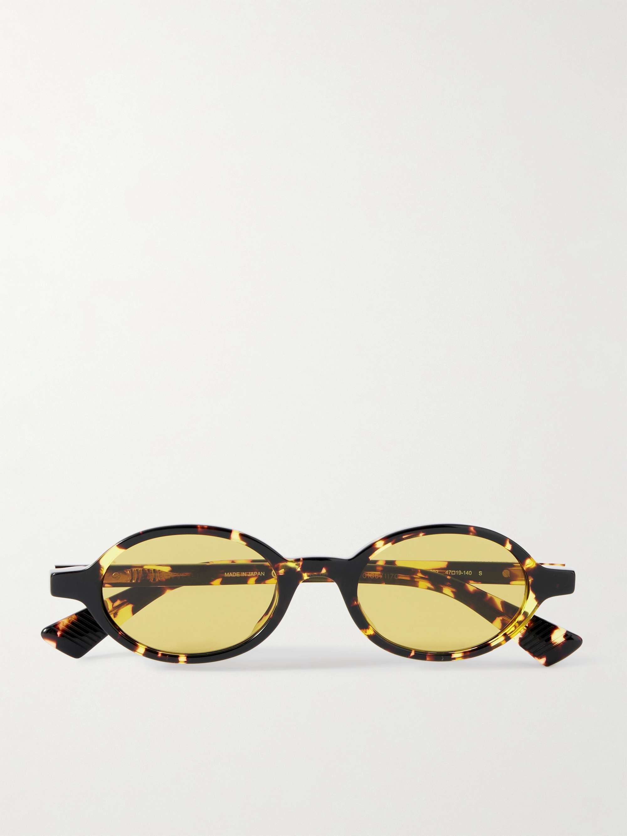 Round-Frame Tortoiseshell Acetate Sunglasses