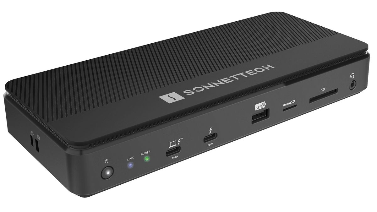 The new Sonnet Thunderbolt 5 SSD dock.