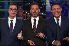 Jimmy Kimmel and Trevor Noah mock Trump's "calm"
