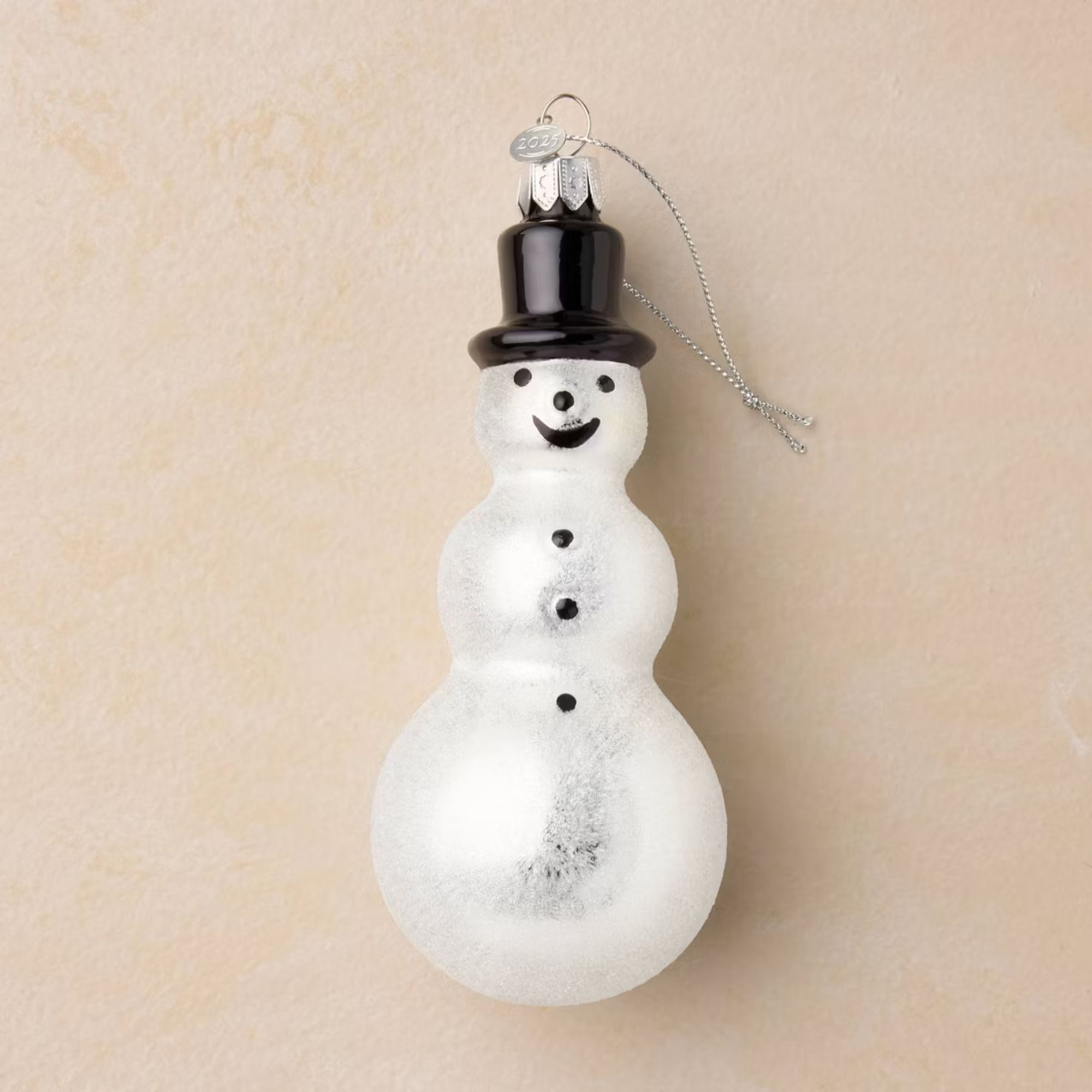 John Derian for Target Glass Snowman Ornament