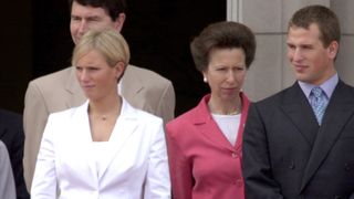 Princess Anne With Tim Laurence And Peter Phillips, Zara Phillips