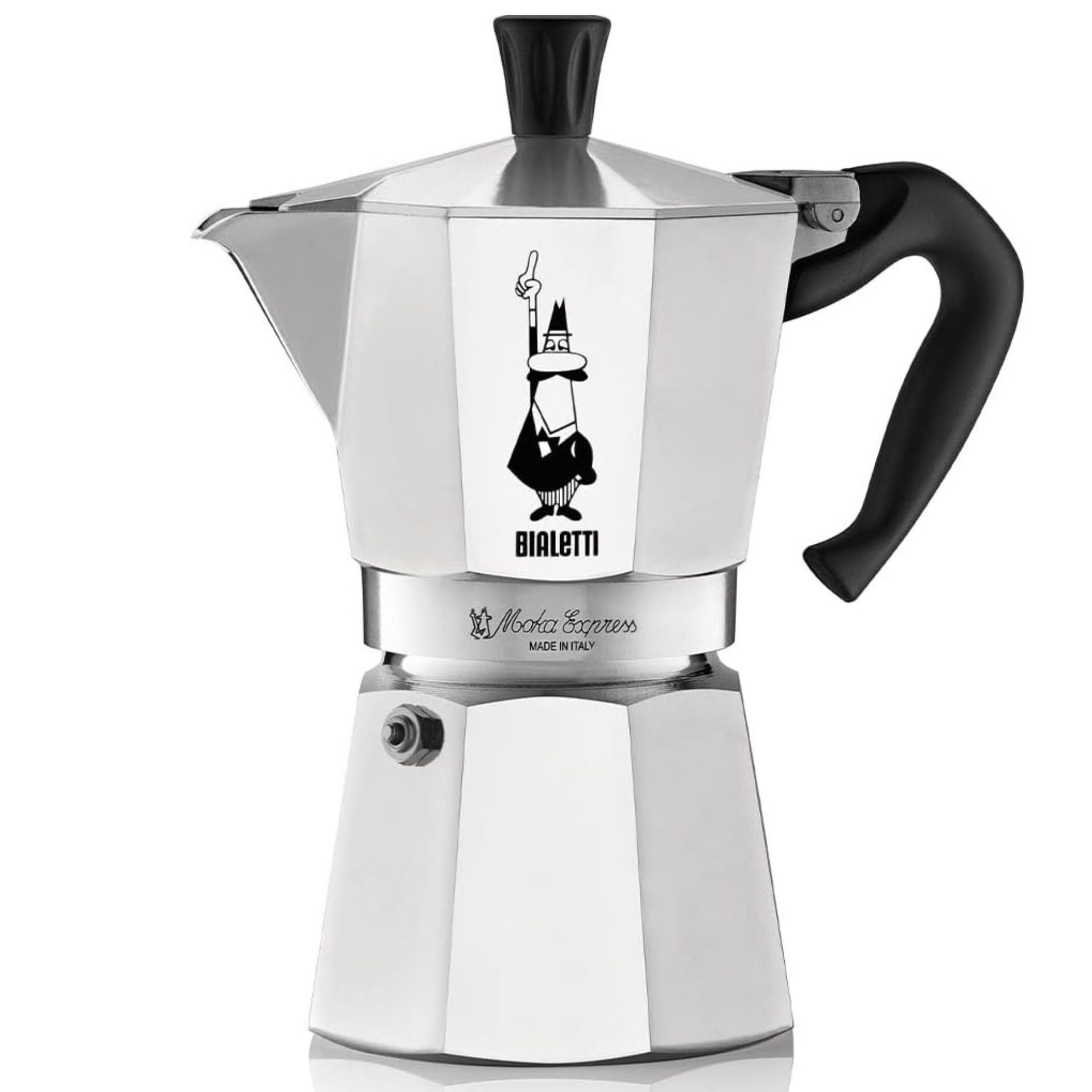 A 3-cup Bialetti Moka Express
