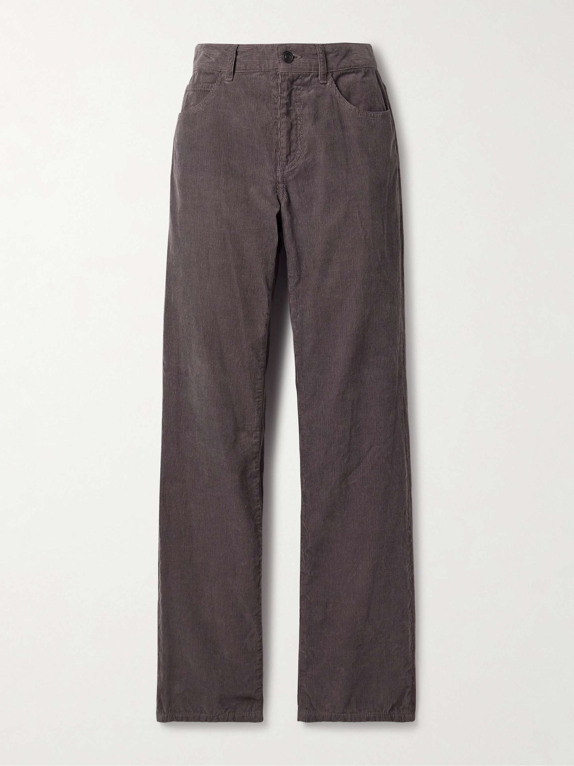 Carlyl Cotton-Corduroy Straight-Leg Pants