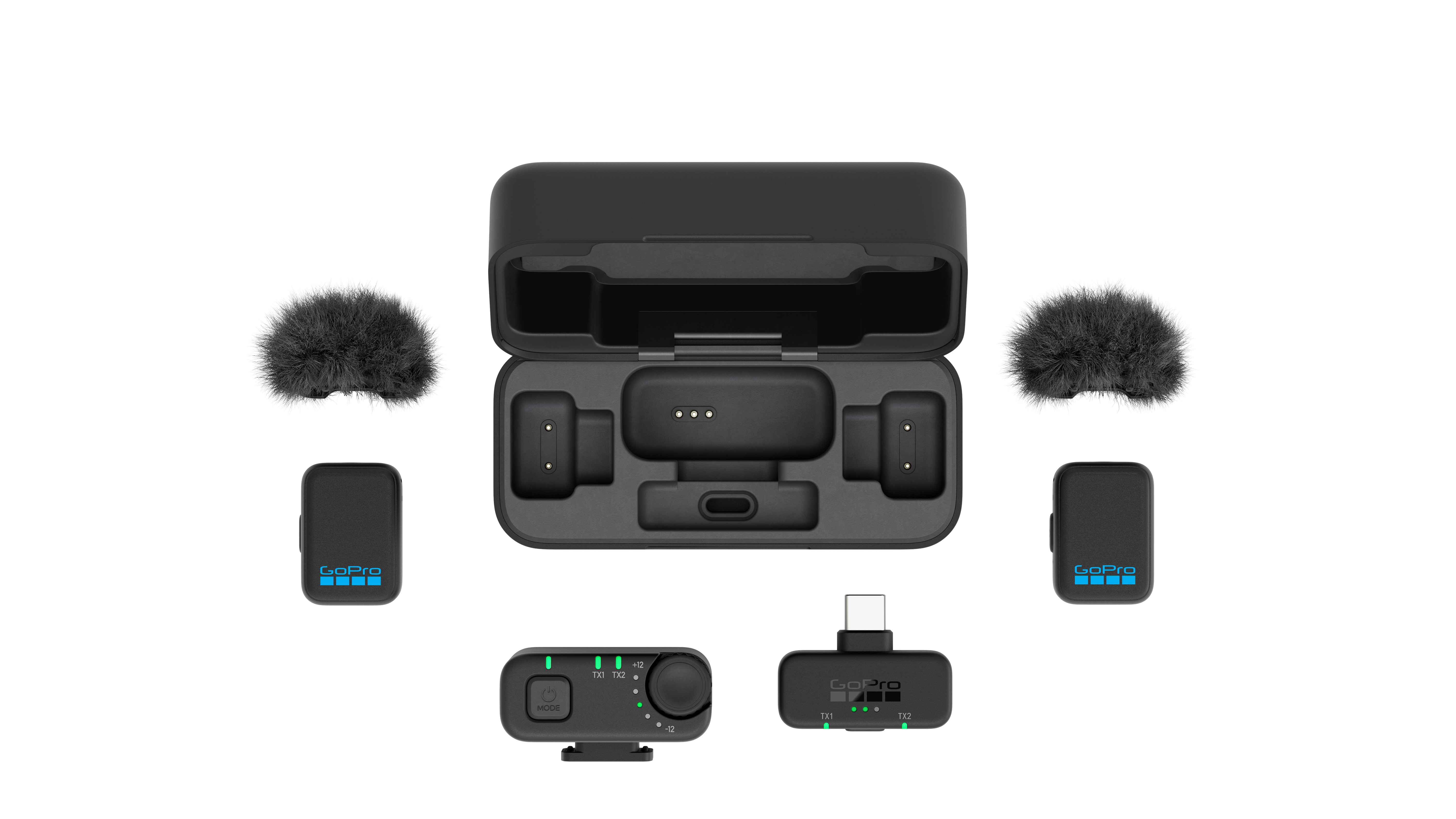 The GoPro Mic kit on a white background