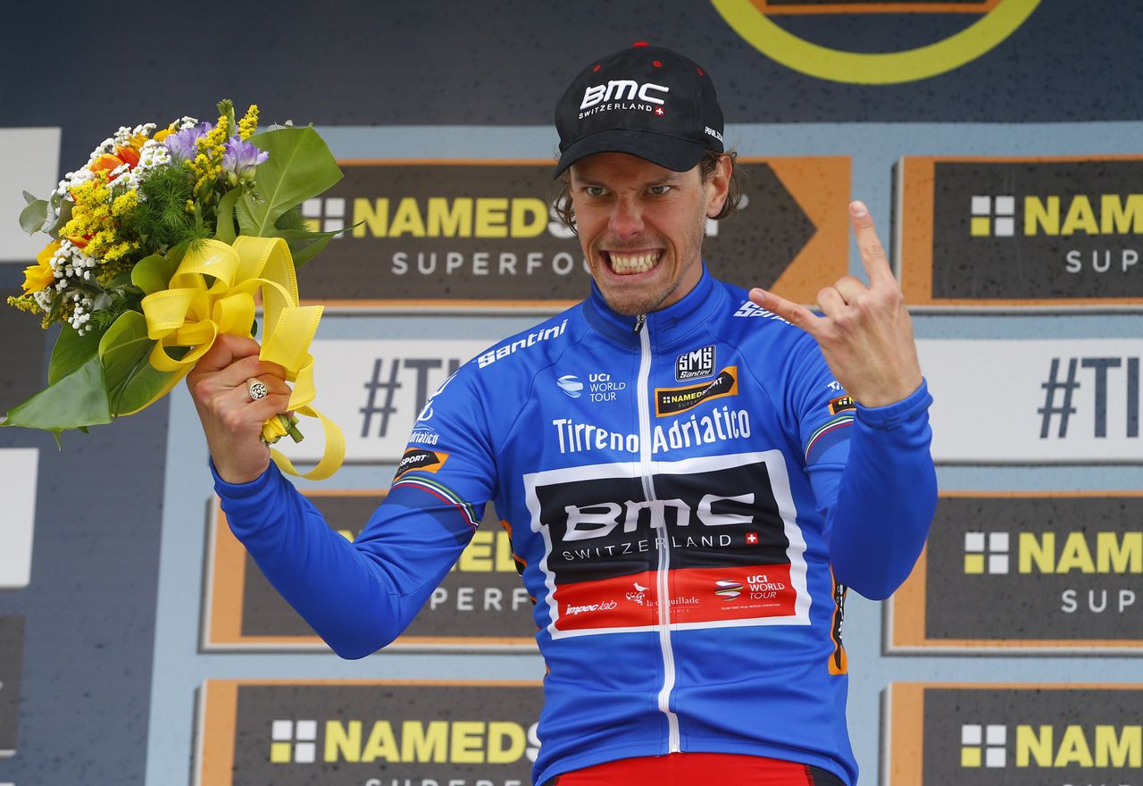 Daniel Oss (BMC Racing) in the lead in Tirreno-Adriatico