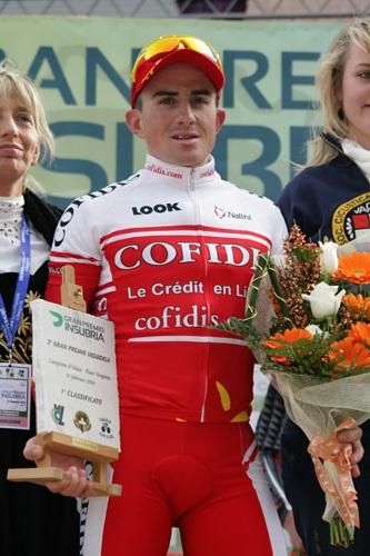 Samuel Dumoulin (Cofidis) on the Insubria podium