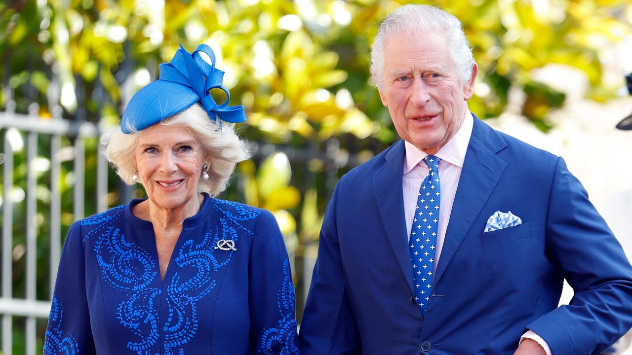 King Charles and Queen Camilla receive super rare accessory. Seen here attending the traditional Easter Sunday service