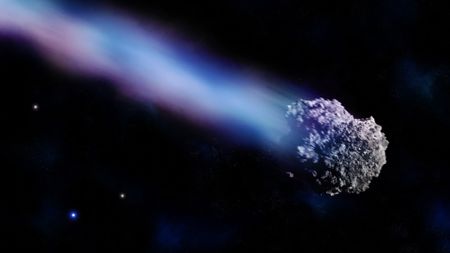 An illustration of a comet