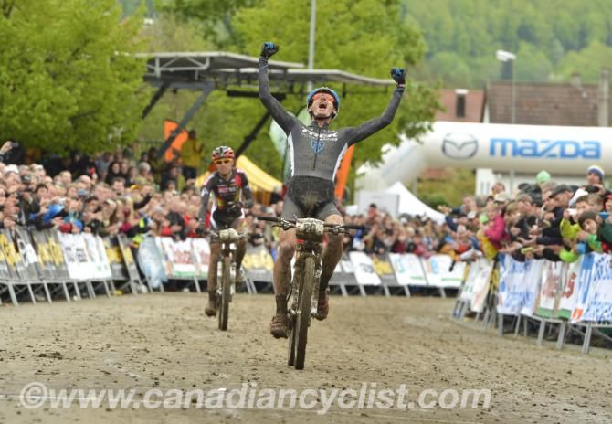 Daniel McConnell (Trek Factory Racing) wins the cross country World Cup in Albstadt