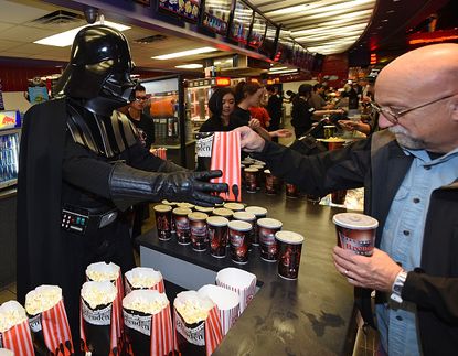 A Las Vegas, Nevada theater on the opening night of "Star Wars: The Force Awakens"