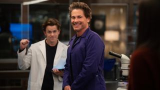 Rob Lowe and John Owen Lowe in Netflix's Unstable season 2.