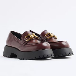 burgundy loafers