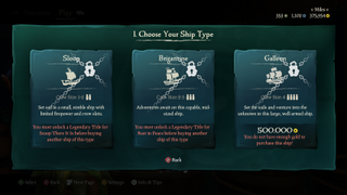 Sea of Thieves Ship Cost