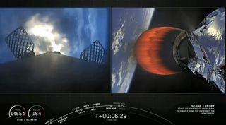 A SpaceX Falcon 9 rocket launches 60 new Starlink internet satellites into orbit from Space Launch Complex 40 of the Cape Canaveral Air Force Station in Florida on Oct. 24, 2020.