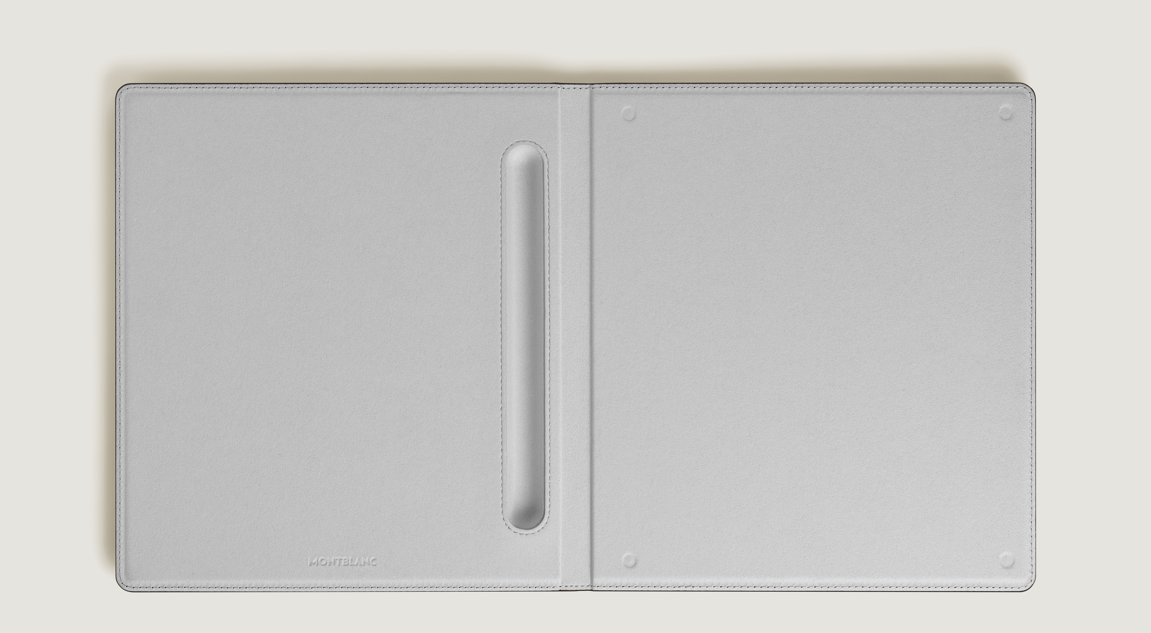 An optional calf leather folio is available as an accessory