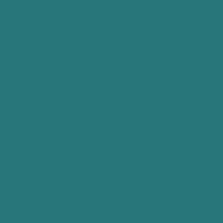 A blue teal square in the Benjamin Moore shade Teal Ocean