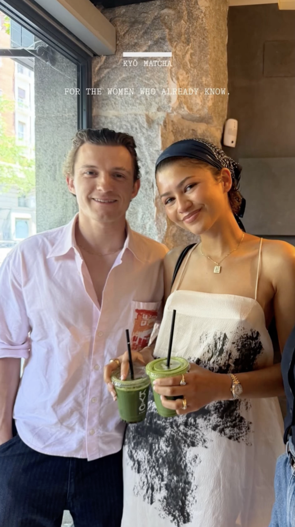 Zendaya wore a white summer vacation dress in Madrid with Tom Holland